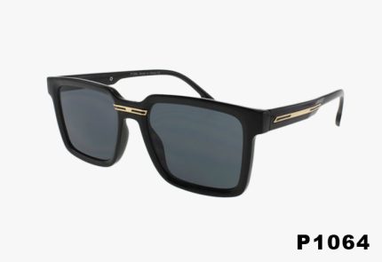 P1064 - Fashion Squared Metal Detail Wholesale Sunglasses